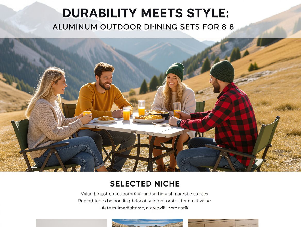 Durability Meets Style: Aluminum Outdoor Dining Sets for 8