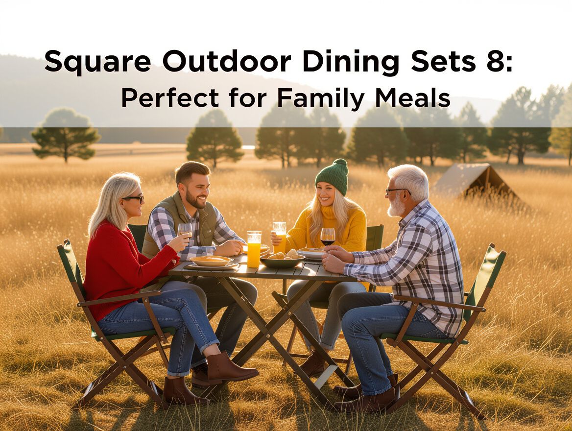 Square Outdoor Dining Sets for 8: Perfect for Family Meals