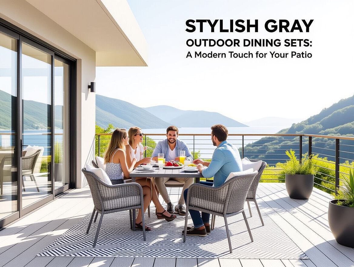 Stylish Gray Outdoor Dining Sets: A Modern Touch for Your Patio