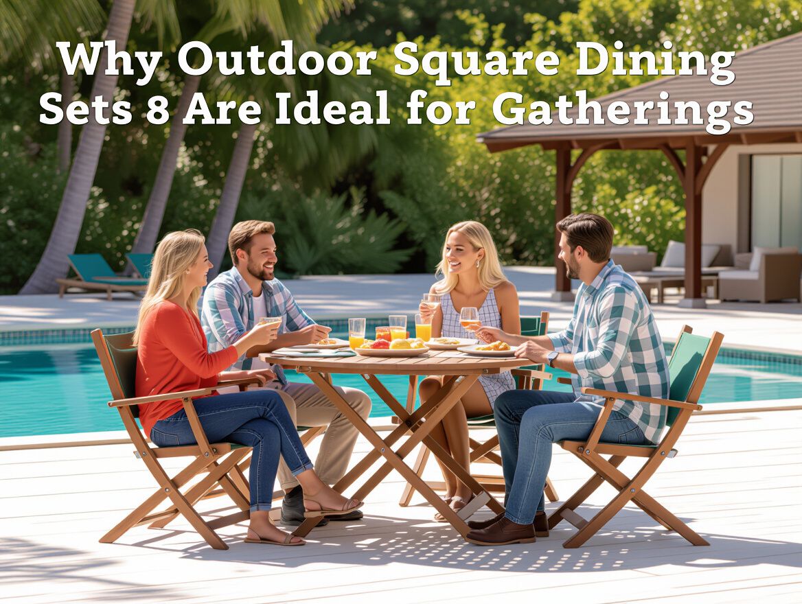 Why Outdoor Square Dining Sets for 8 Are Ideal for Gatherings